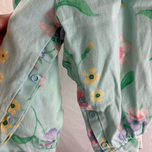 Vintage Hartstrings Baby Floral Bubble Romper Girls 24 Months - Picture 3 of 6